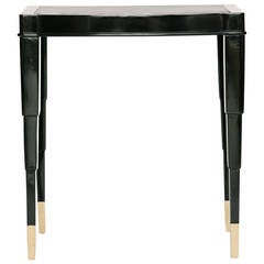 Black Deco Style Smoking Table