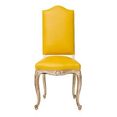 Vintage Silver Gilt Louis XV Chair