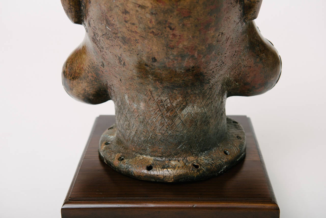 20th Century African Tikar Style Bronze Head
