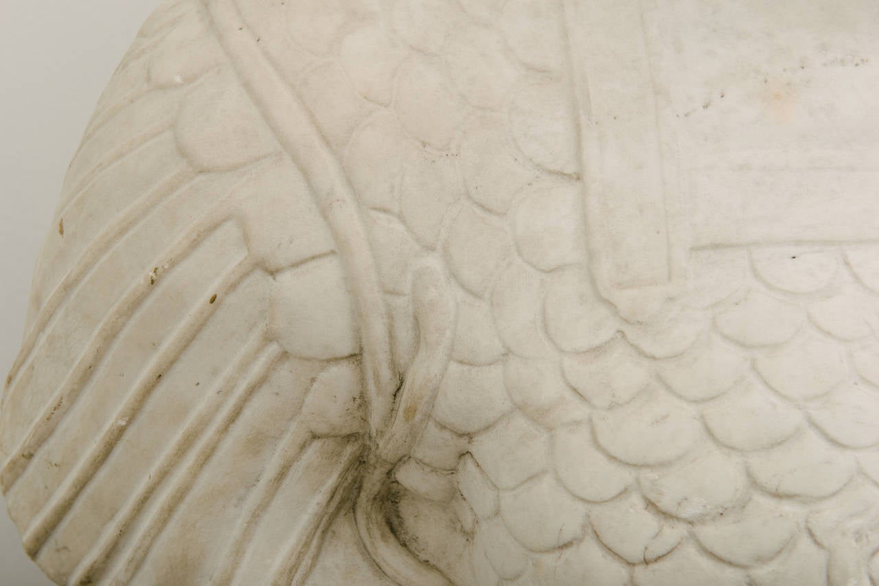 Art déco Buste en marbre romain en vente