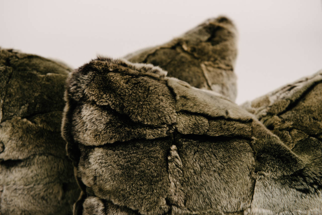 Chinchilla Style Fur Pillow