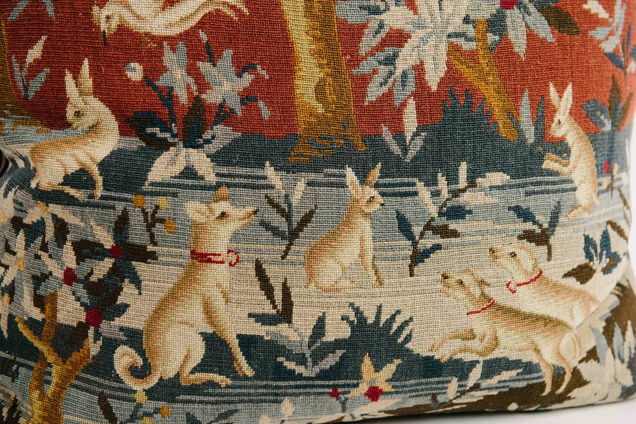 19th Century Needlepoint Tapestry Pillow  25