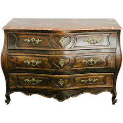 18th Century, French, Louis XV Walnut Commode 12