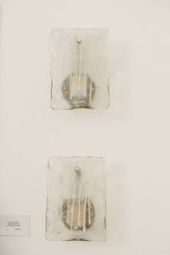 Pair of Mid-Century Murano Glass Sconces