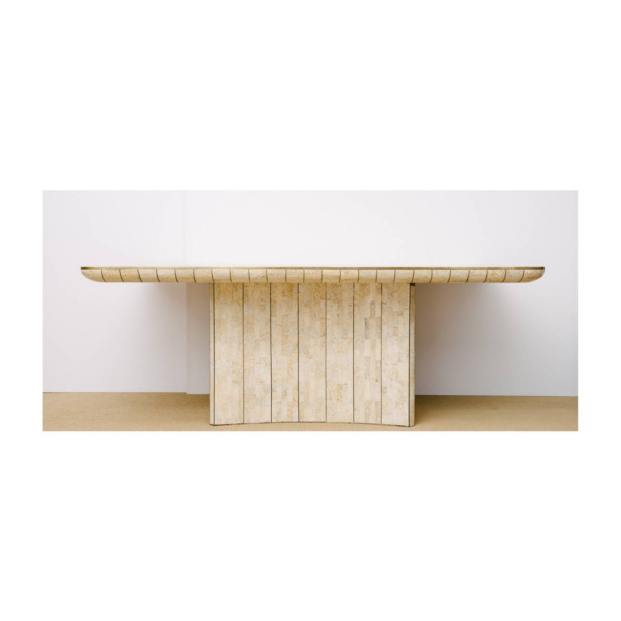 Maitland Smith tessellated dining table.