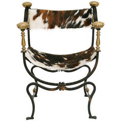 Antique 1920s Italian Faldistorio Chair
