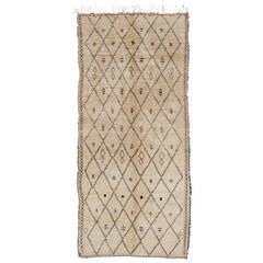 Vintage Moroccan Beni Ouarain Carpet
