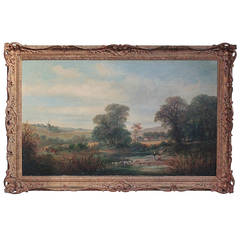 English Landscape Signed G.W. Meadows