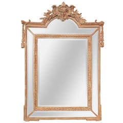 Antique 19th c. Italian Bleached Mirror