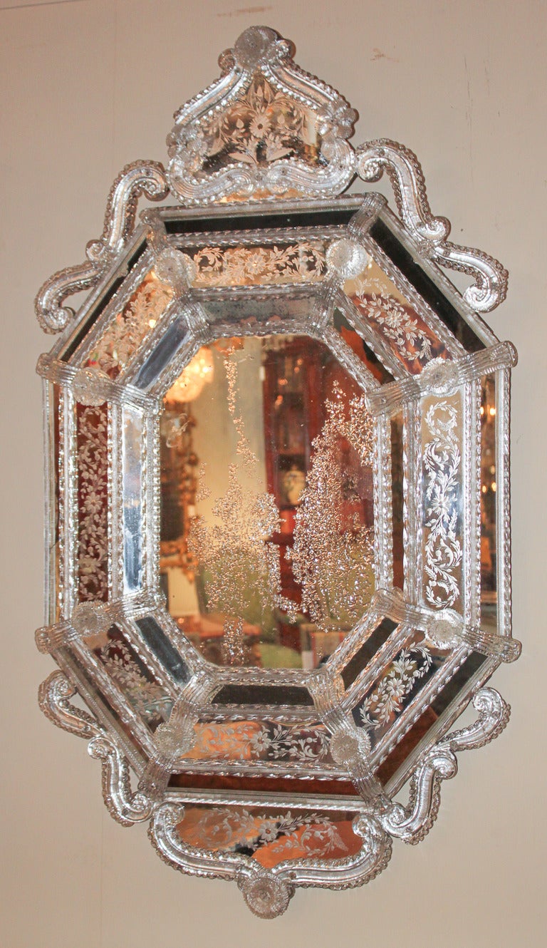 Exquisite Venetian Glass Mirror 2