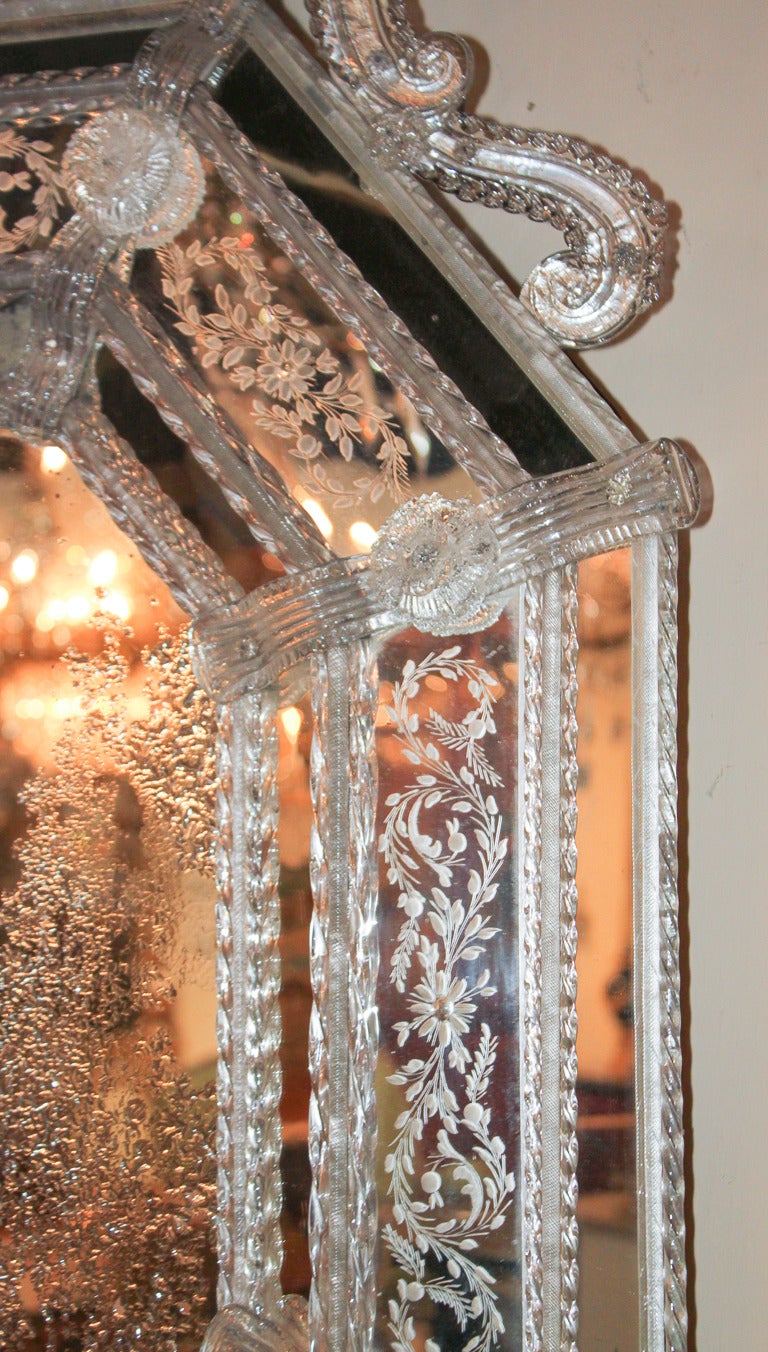 Exquisite Venetian Glass Mirror 1