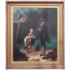 19th c. German Oil on Canvas