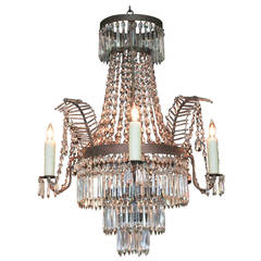Baltic Tole & Crystal Chandelier
