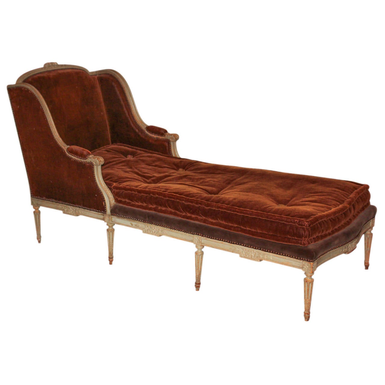 19th C French Louis Xvi Chaise Longue For Sale At 1stdibs throughout Amazing and Lovely chaise longue luis xvi intended for Your property