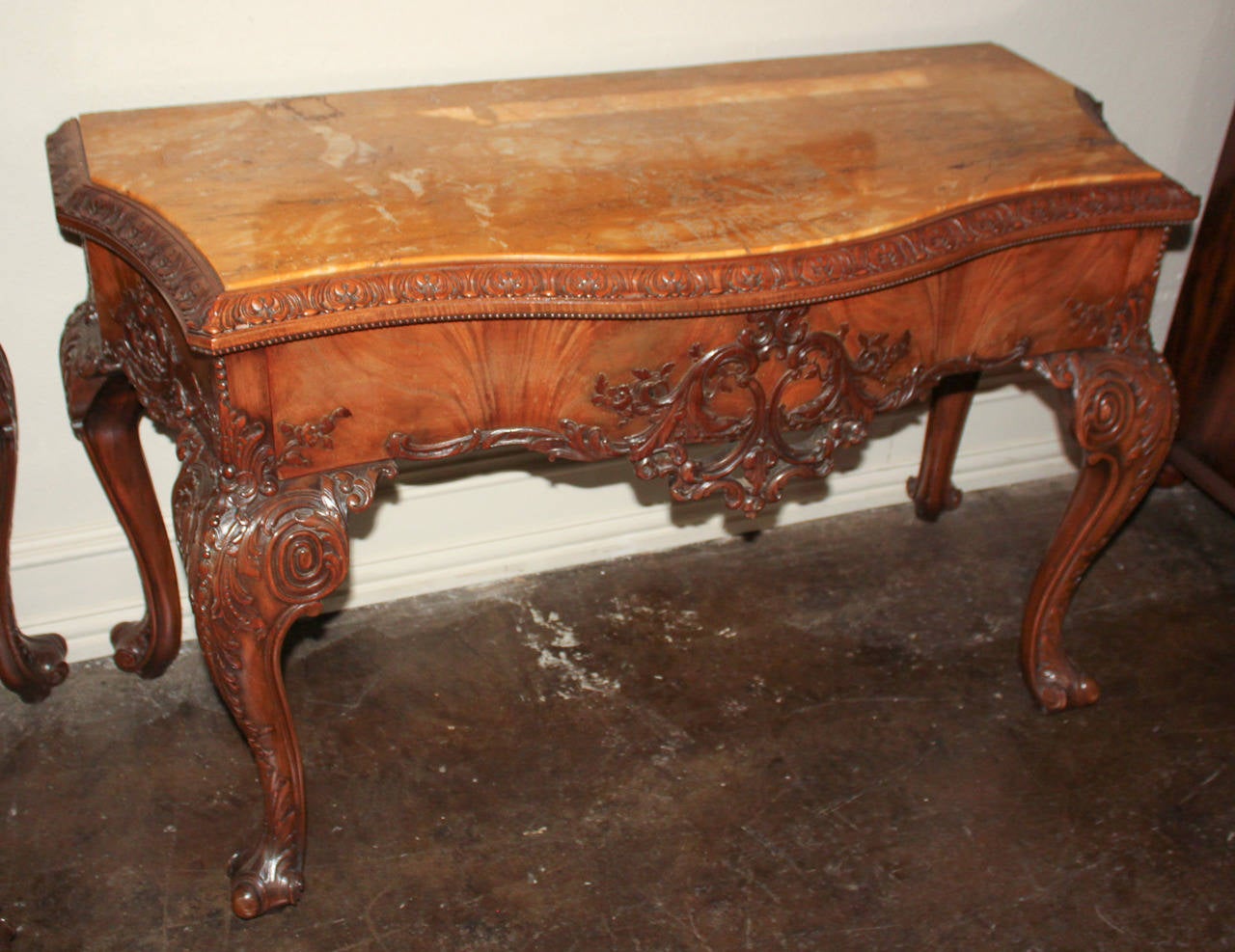 Exceptional Pair of 19th Century English Console Tables 2