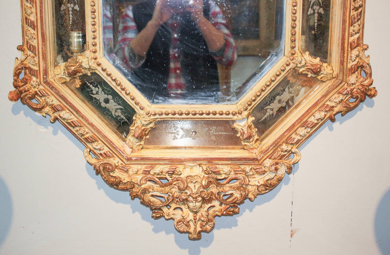 19th Century French Louis XVI Cushion Mirror For Sale 3