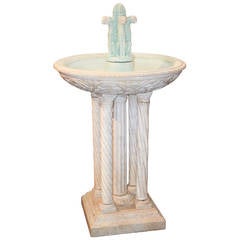 19th c. Italian Carved Marble Fountain 6