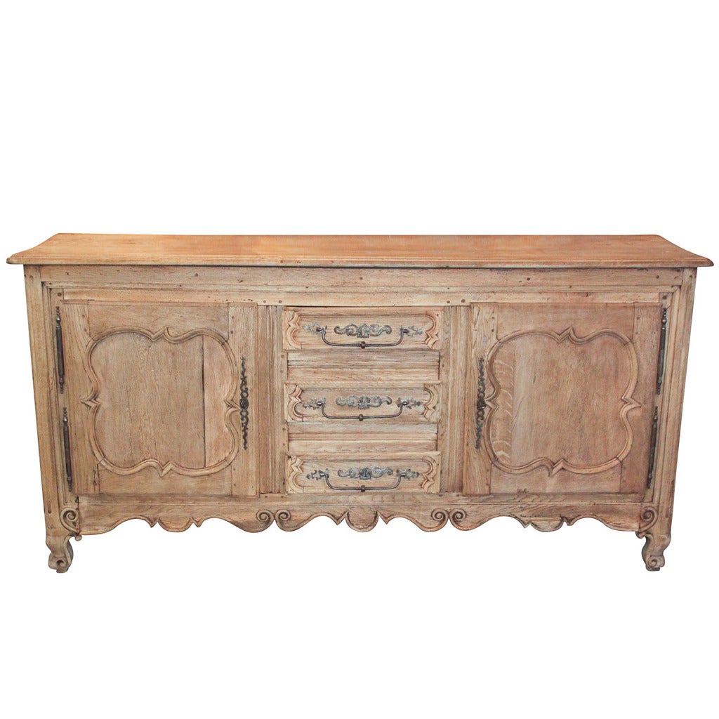 18th Century French Bleached Oak Buffet
