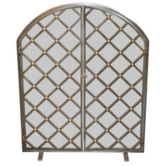Legacy Custom Steel and Brass Fire Screen 9