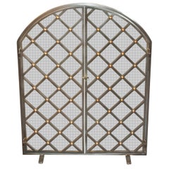 Legacy Custom Steel and Brass Fire Screen