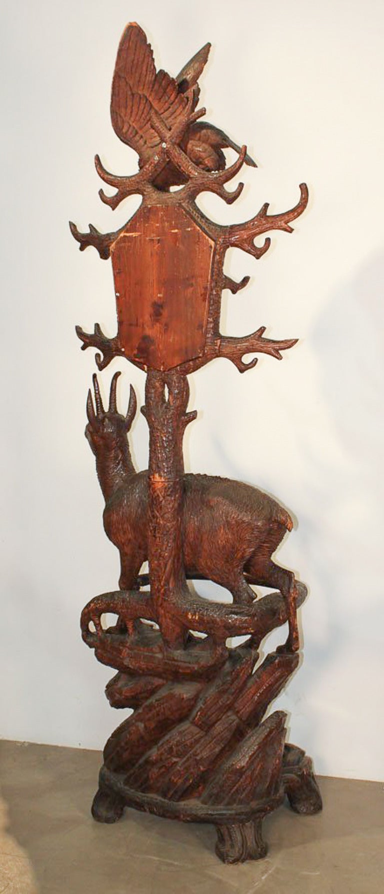 Important 19th Century Black Forest Hall Stand For Sale 2