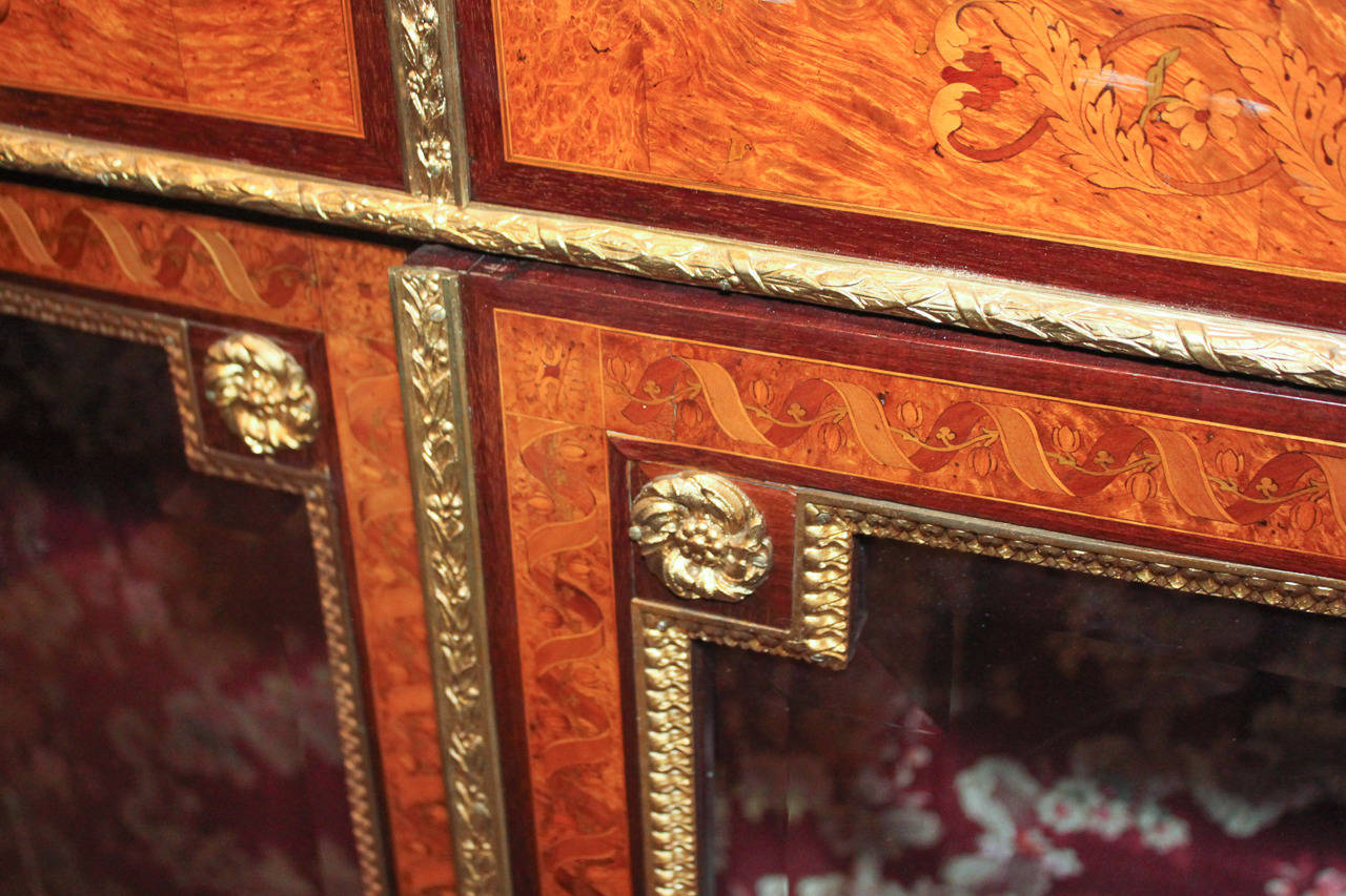 Exceptional 19th Century French Marquetry Cabinet