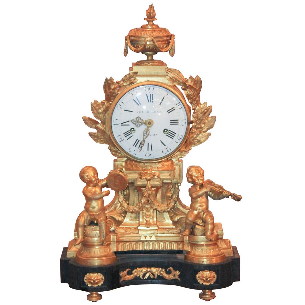 Fine 19th Century Parisian Bronze Clock