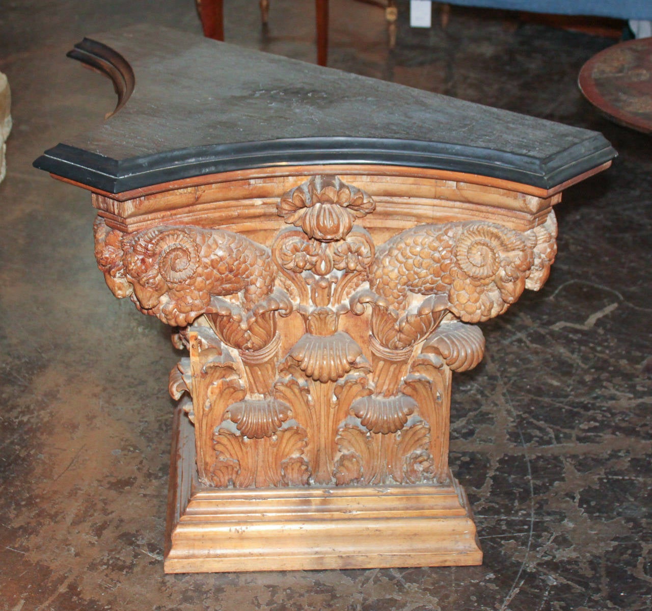 19th Century Italian, Carved Pine Neoclassical Console 4