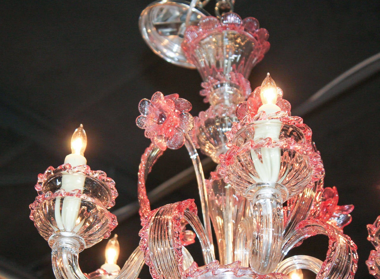 Murano Glass Murano Handblown Glass Chandelier