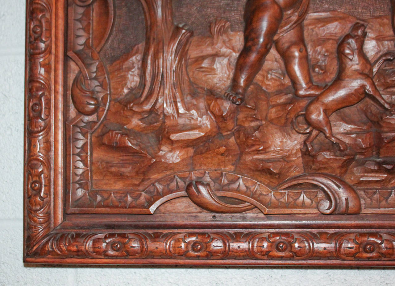 Fine 19th Century French Carved Architectural Panel 1