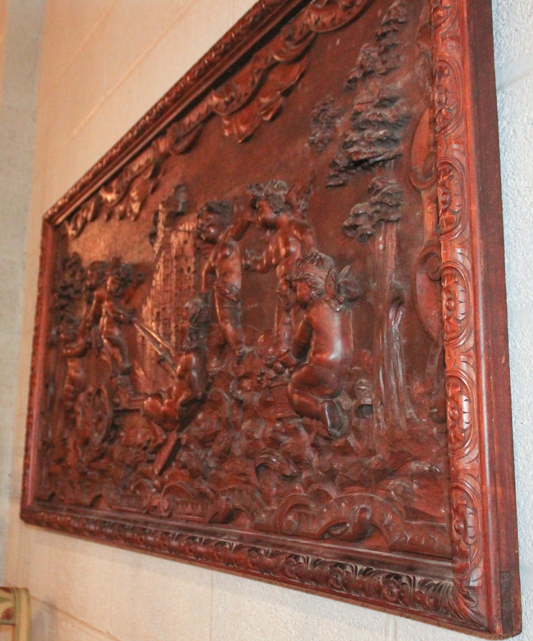 Fine 19th Century French Carved Architectural Panel 3