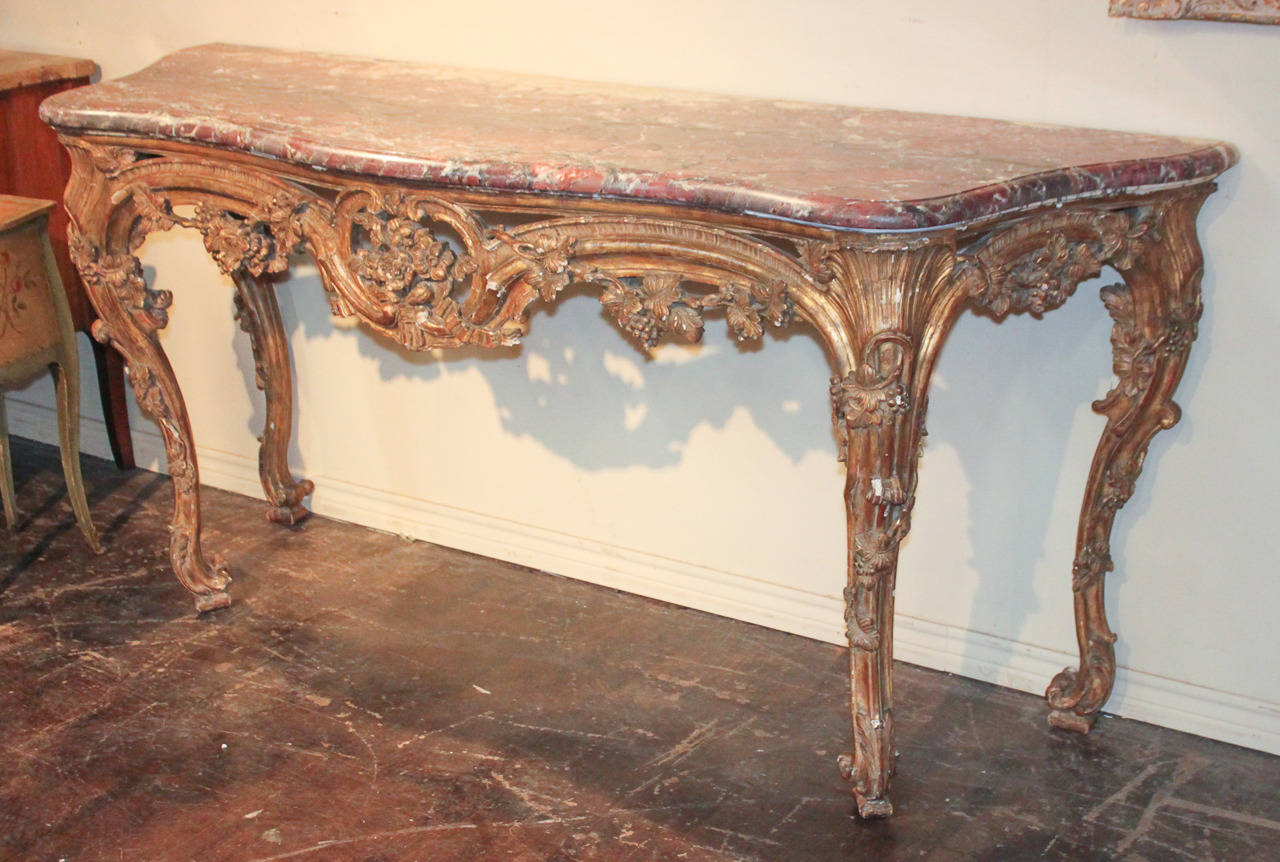 19th Century French Louis XV Console For Sale 4