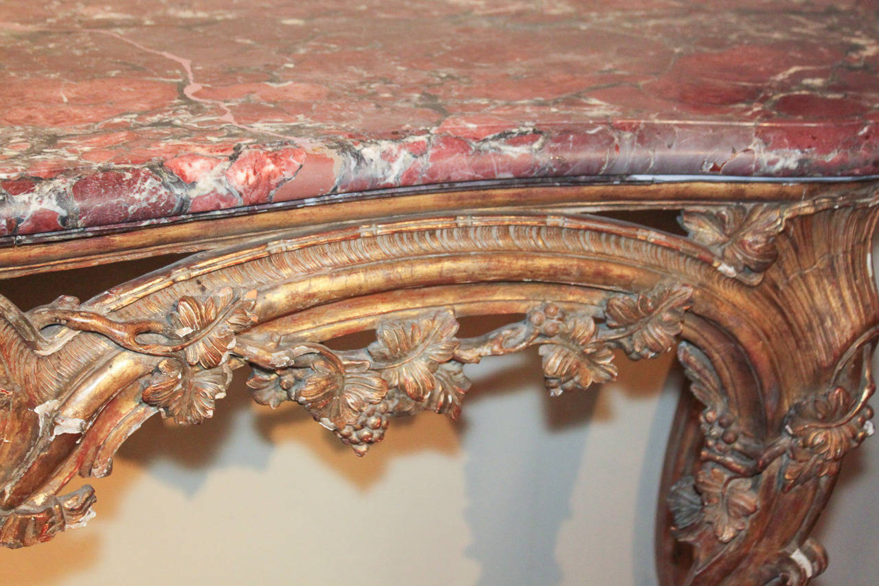 19th Century French Louis XV Console In Good Condition For Sale In Dallas, TX