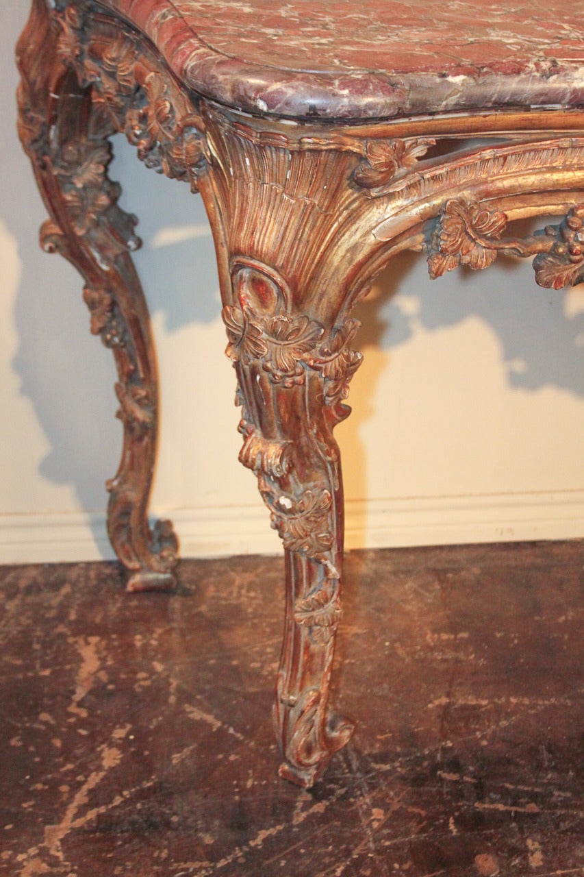 19th Century French Louis XV Console For Sale 1