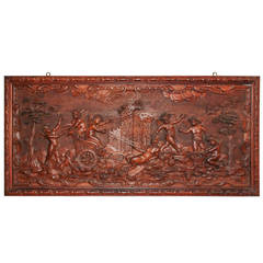 Fine 19th Century French Carved Architectural Panel