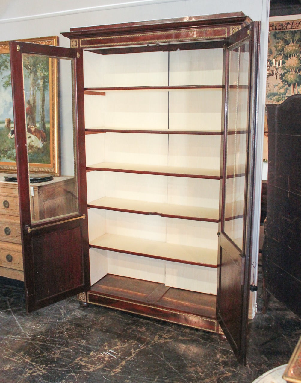 Outstanding 19th Century French Cuban Mahogany Cabinet 6