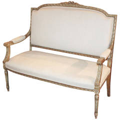 19th Century French Louis XVI Settee