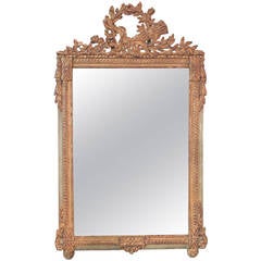 Early 19th Century French Louis XVI Carved Mirror