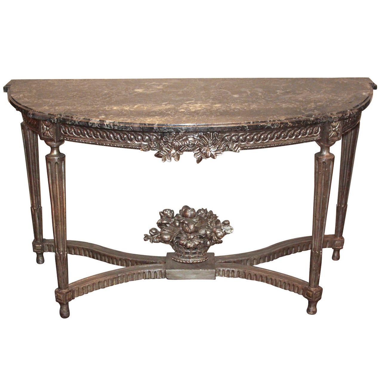 19th Century French Louis XVI Console For Sale