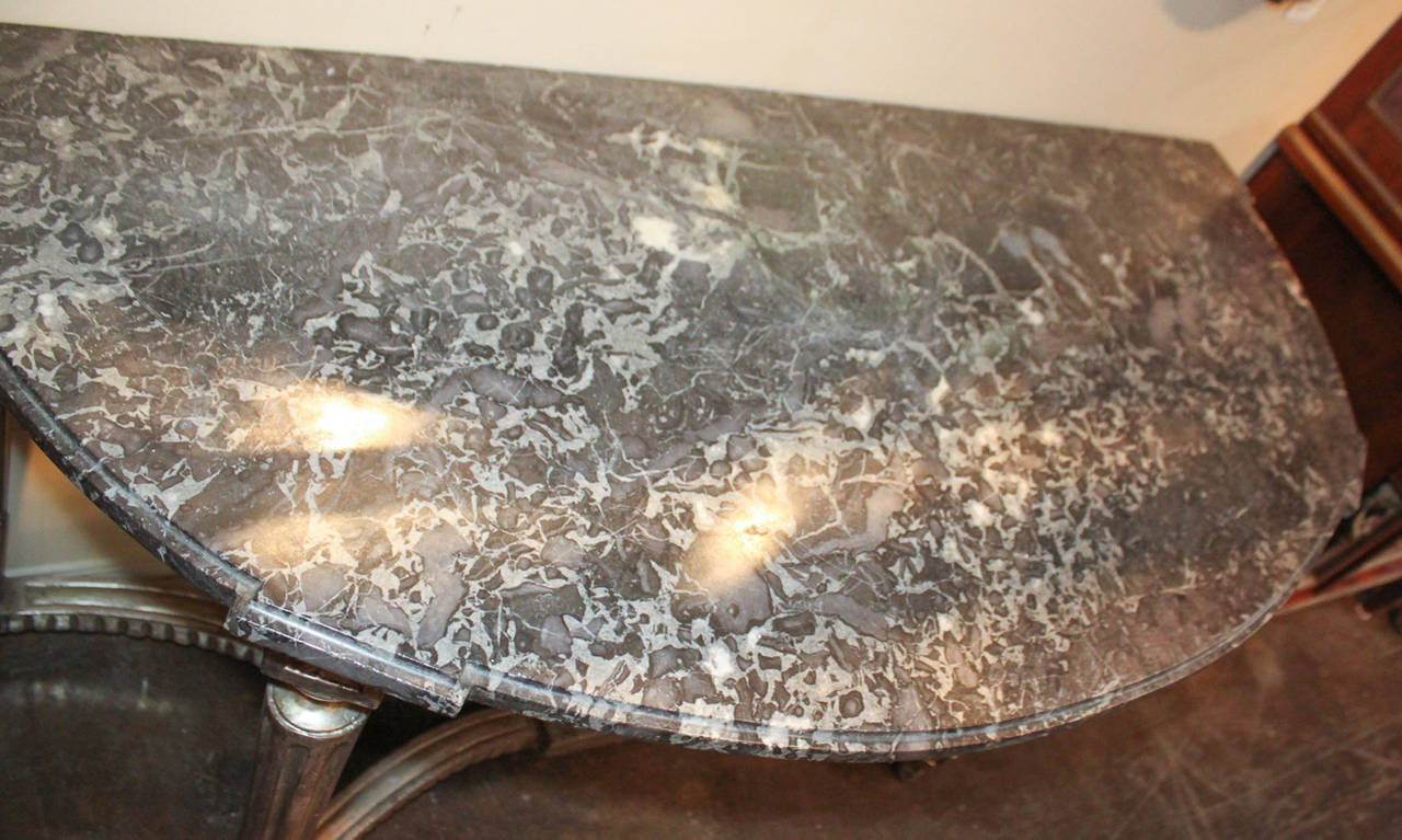 Marble 19th Century French Louis XVI Console For Sale