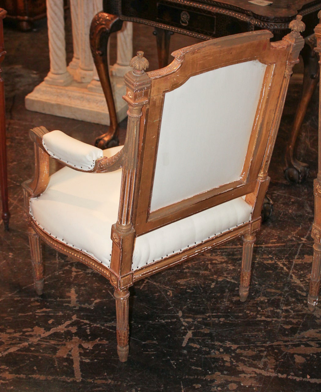 19th Century Pair of French Louis XVI Armchairs 4
