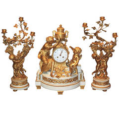 French Louis XV Style Garniture Set 10