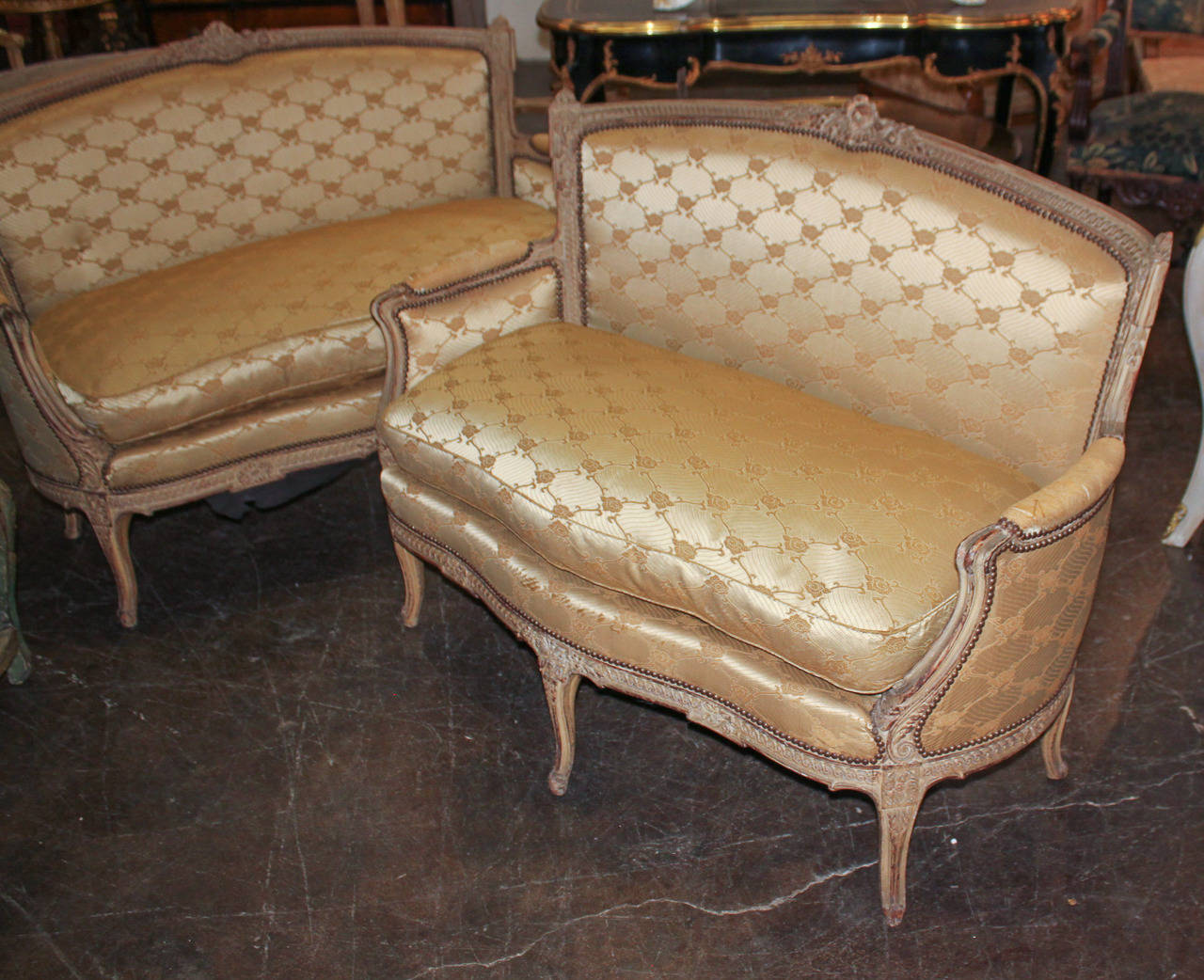 Great Pair of 19th Century French Settees 3
