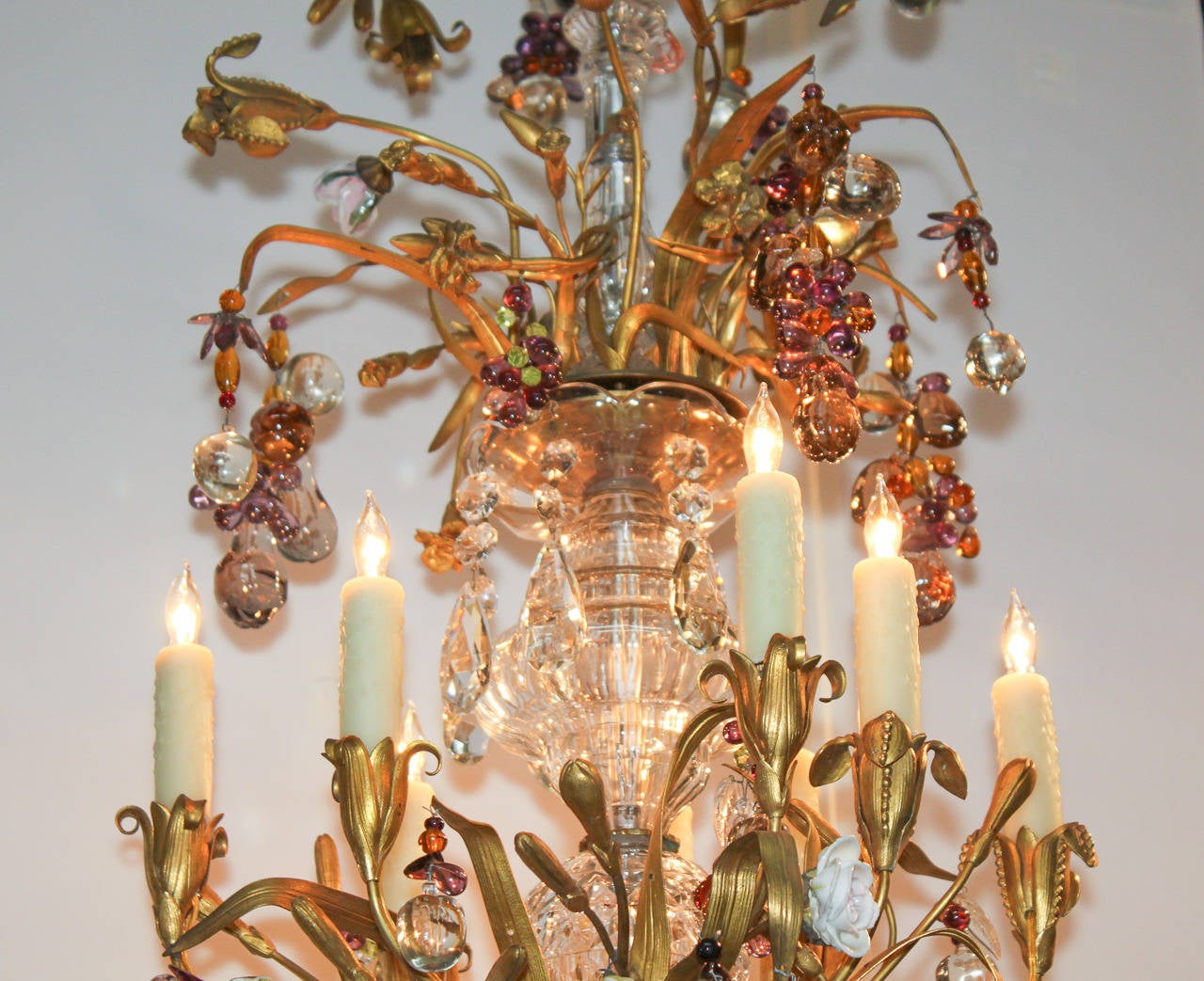 20th Century French Bronze Doré Chandelier circa 1920