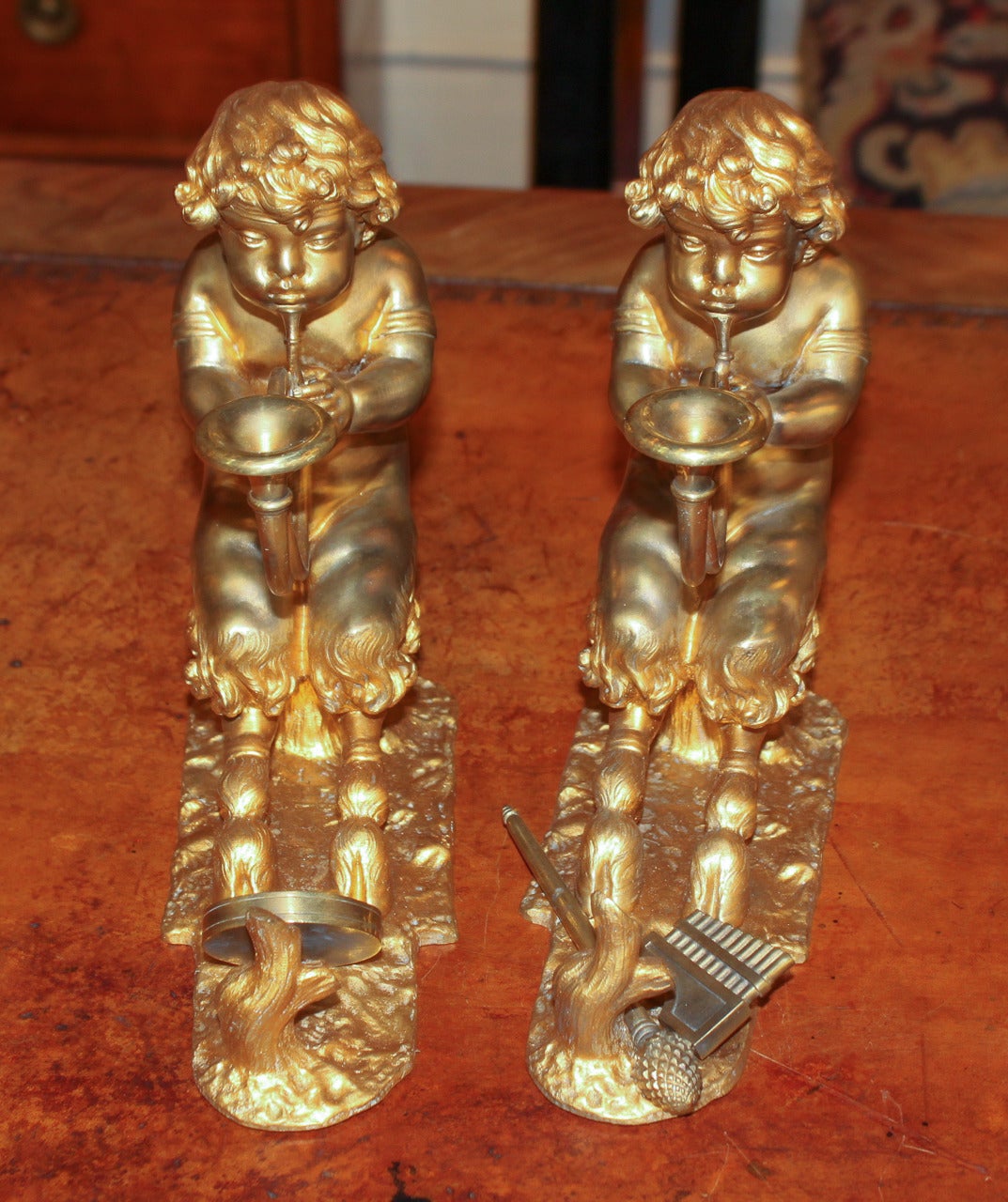 Pair of French Bronze Bookends For Sale 1