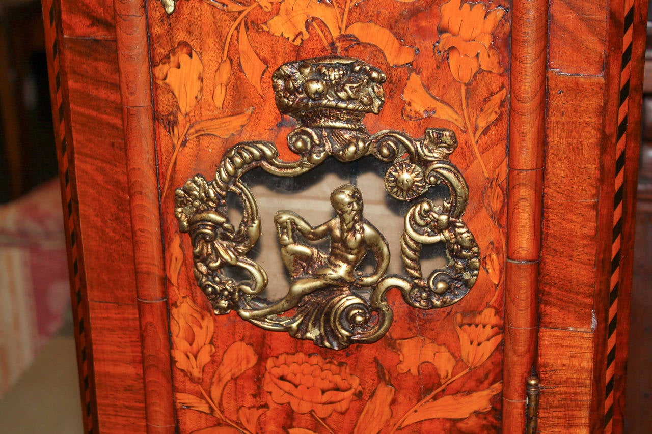 Exceptional 19th c. Dutch Marquetry Grandfather Clock 2