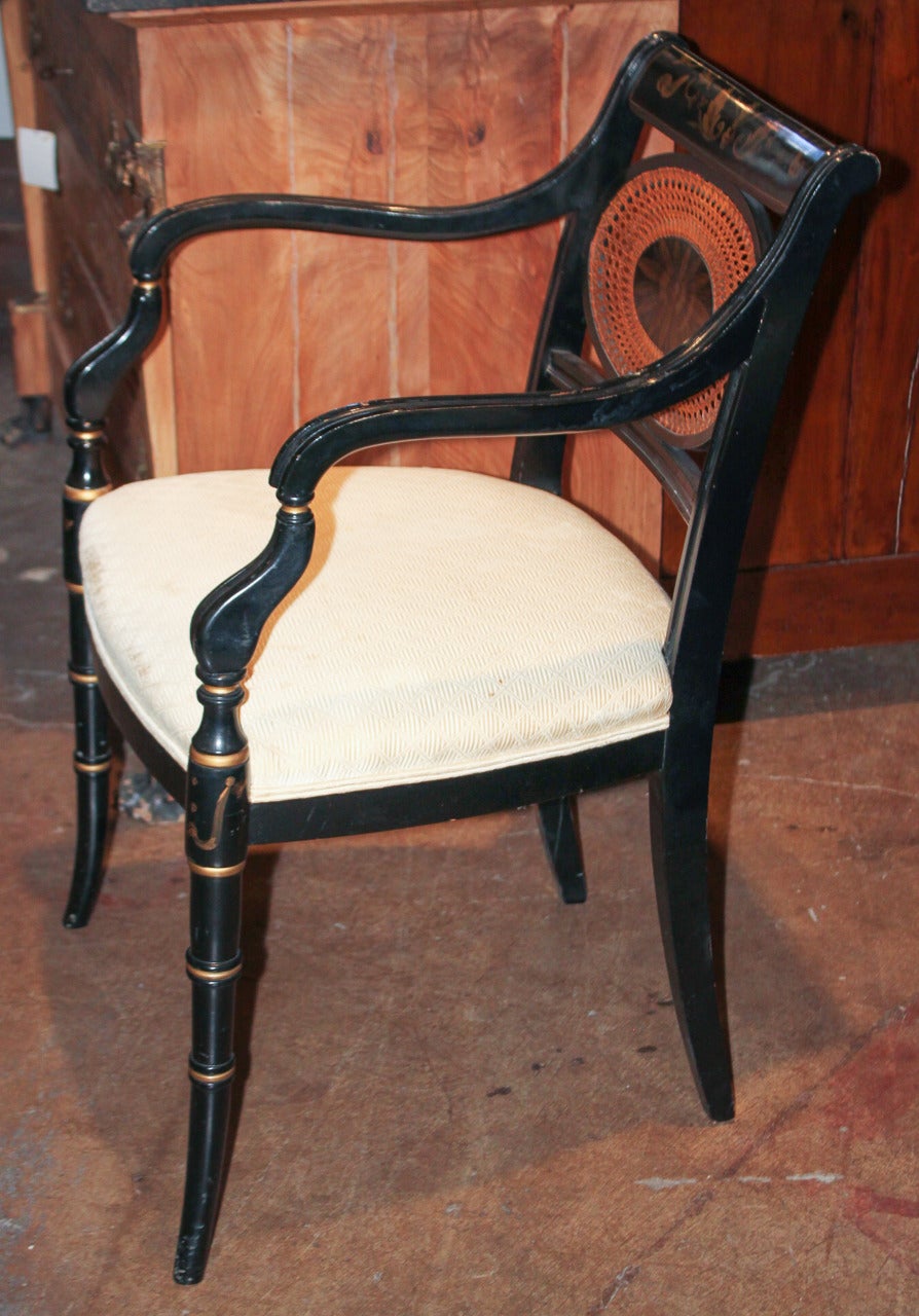 Set of 4 Regency Armchairs 2
