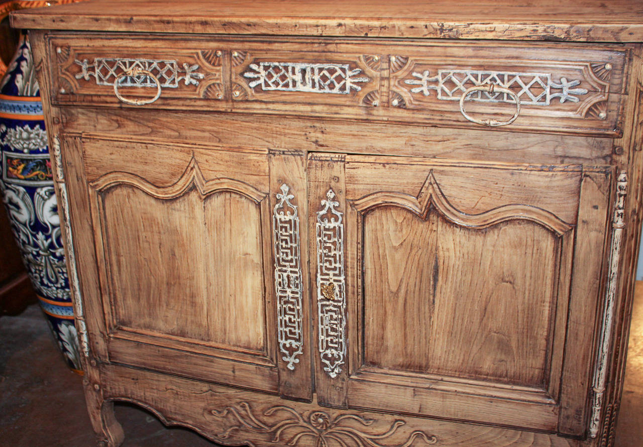 18th Century French Bleached Oak Buffet