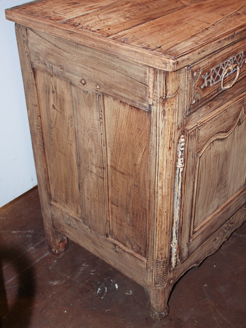 18th Century French Bleached Oak Buffet 1