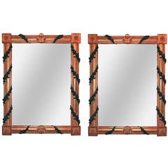 Antique Pair of French Transitional Mirrors